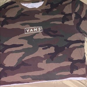 Camo Vans crop top